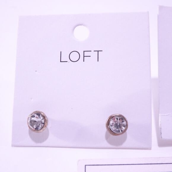 Ann Taylor Stud Ombre Blue Ear Climbers Nordstrom Hoop Earrings Set of 4 NWT 98 - Picture 7 of 11